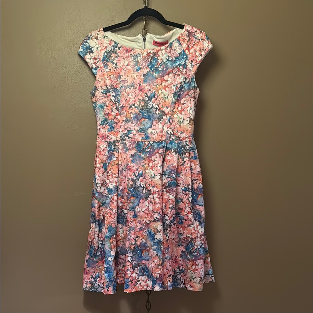 Betsy Johnson Floral Cap Sleeve Dress | Bridal Shower Dress